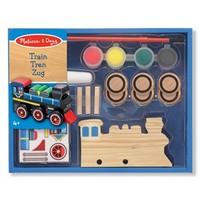 Melissa &amp; Doug Decorate-Your-Own Wooden Train