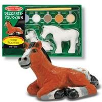 Melissa &amp; Doug Decorate-Your-Own Horse Figurines