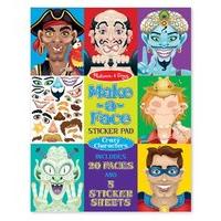 melissa doug 14237 make a face crazy characters sticker pad