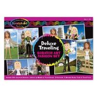 Melissa & Doug 3443 Travelin\' Scratchin\' Fashion Deluxe Kit