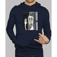 Men, hoodie, navy