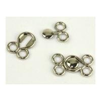 Metal Frog Fastener Silver