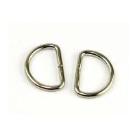 Metal D Rings Silver