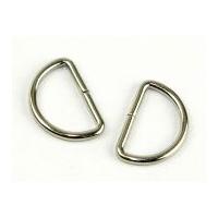 Metal D Rings Silver