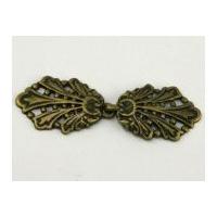 Metal Peacock Clasp Fastener Antique Gold