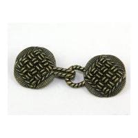 metal hook eye clasp fastener antique gold