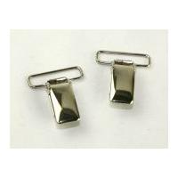 Metal Brace Clip Buckle Fastener Silver