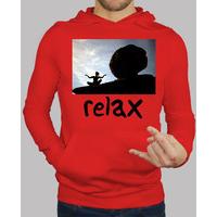 Men, hoodie, red