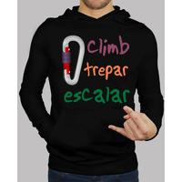 Men, hoodie, black