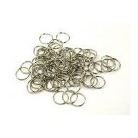 Metal Split Curtain Rings 25mm Silver