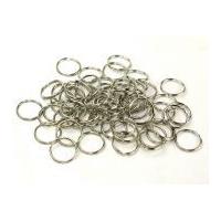 metal split curtain rings 28mm silver