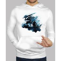 Men, hoodie, white