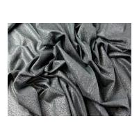 Metallic Print Fine Cotton Dress Fabric Silver