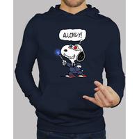 Men, hoodie, navy