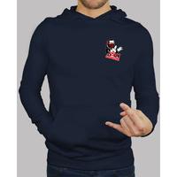 Men, hoodie, navy
