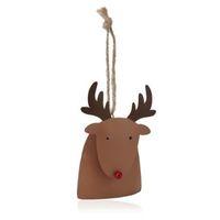 Metal Bell Nosed Reindeer Tree Decoration