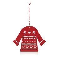 metal red jumper tree decoration