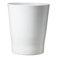Merina Glazed White Plant Pot (H)13cm (Dia)14cm