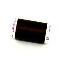 Mettler No 50 Silk Finish Cotton Quilting Thread 547m 547m 823 Earthy Brown Coal