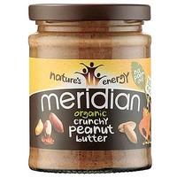 meridian organic crunchy peanut butter no salt 280g