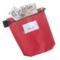medium heavy duty cash bag red