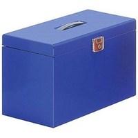 Metal Home File Box (A4/Foolscap) Blue for Suspension Files