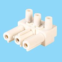 Metway 166GBUW03 Female Connector Terminal Block 3 Pole White