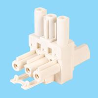 Metway 166GVTW03 Moulded T Piece 3 Pole White