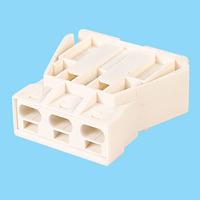 Metway 166GESTW03 Snap-in Male Connector Panel Mount 3 Pole White