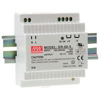 Mean Well DR-60-12 12V / 54W Step Shape Din Rail PSU