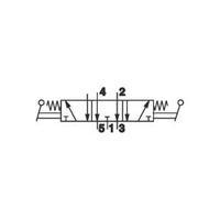 Mechanically operated pneumatic valve Norgren X3347802 G 1/8 Enclosure material Aluminium