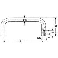 mentor 32801201 aluminium bow type handle