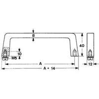 Mentor 268.3 Slide In Aluminium Equipment Handle