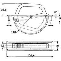 mentor 32111003 black plastic tray handle