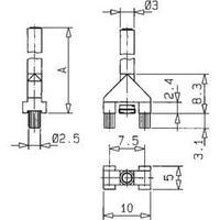 mentor 12751001 vertical fibre optic cable for smd