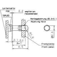 Mentor 1282.1000 Fibre Optic Cable For Front Panel Mounting