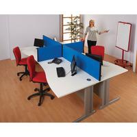 metroplan busyscreen connect straight desk screens 400x800mm