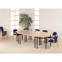 Metroplan Easyfold® Meeting Room Tables 700x1360x590mm Trapezoid