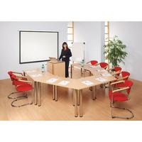 Metroplan Meeting Room Tables 700x1360x680mm Semi-Circular