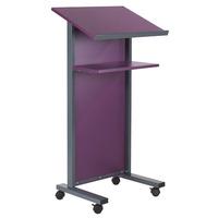 Metroplan Coloured Panel Front Lectern 1200x600x450mm Purple