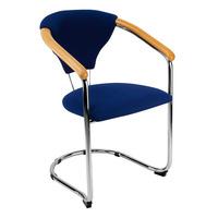 Metroplan Lena Cantilever Stacking Conference Chairs 830x540x555mm...