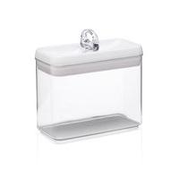 medium rectangular flip lock tight storage jar