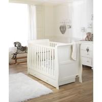 Mee Go Sleep Sleigh Cotbed-Ivory + FREE Underbed Drawer & Mattress!