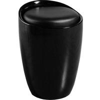 merlin storage stool black