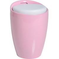 merlin storage stool pink