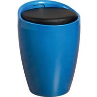 merlin storage stool blue