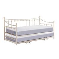 Memphis Day bed with Trundle Bed Ivory