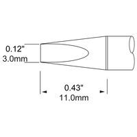 Metcal SFP-CH30 Soldering Cartridge 30° Chisel 3.0mm