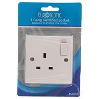 mega value single switched socket