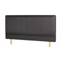 Mercury Suede Headboard Double Black